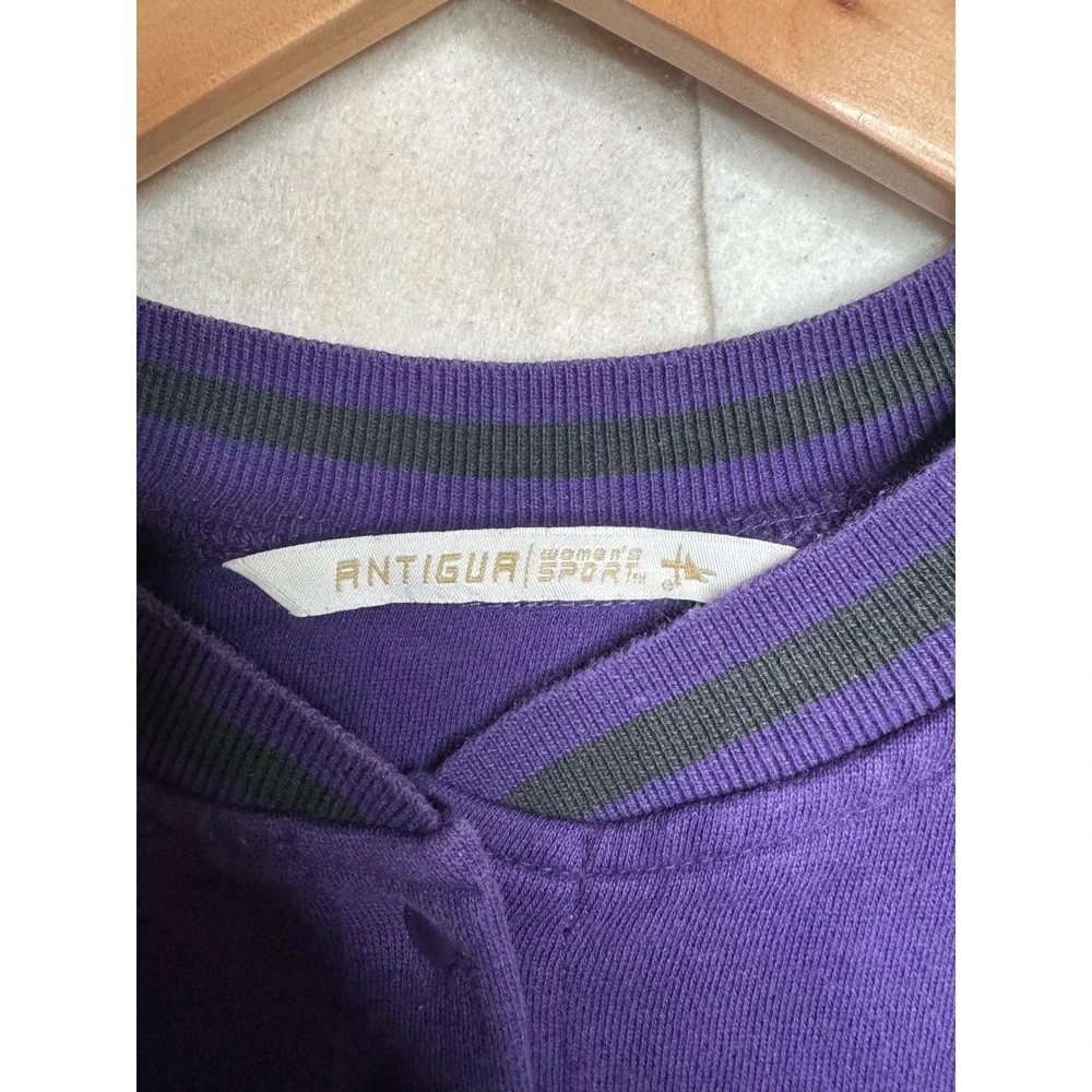 Sacramento‎ Kings antigua sports youth XL Snap Front Varsity Jacket Purple Black